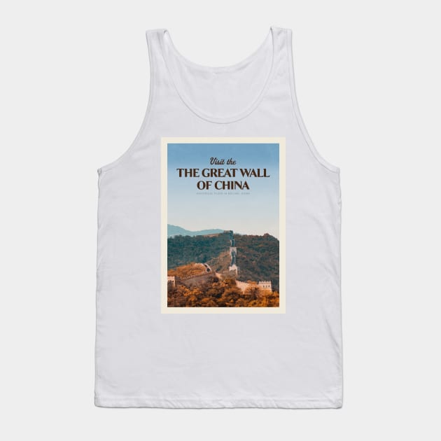 Visit the Great Wall of China Tank Top by Mercury Club